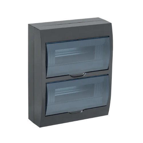 Бокс пластиковый навесной на 24 модуля ИЭК ЩРн-П-24 IP41 черный