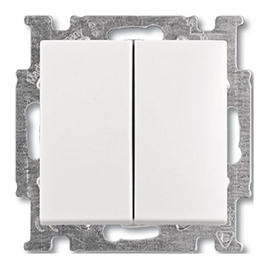 Переключатель 2-кл, &quot;Basic 55 ABB&quot;, скрытой проводки, белый
