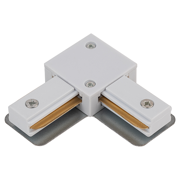 Коннектор угловой для однофазного шинопровода "ЭРА TR-1PA-LC-WH" белый