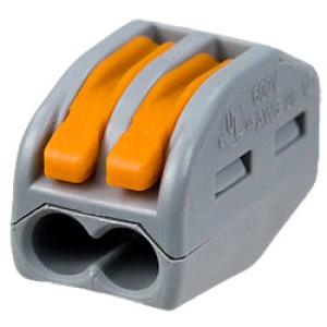 Клемма &quot;WAGO&quot; 222-412 с рычажком 2*2,5мм2