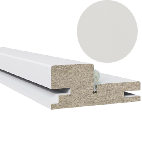 Стойка дверной коробки с уплотнителем, 80*2070*44мм, телескопическая , МДФ, "Пэт Платина"Дубрава-Сибирь