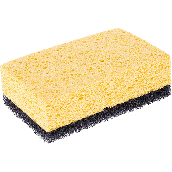 Губка целлюлозная комбинированная для удаления эпоксидной затирки "Сибртех", 150*95*50мм