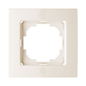Рамка "NILSON Touran" одинарная, кремовая