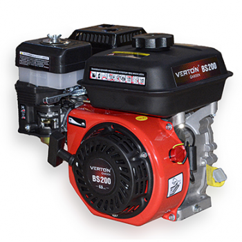 Двигатель бензиновый четырехтактный 200BS Garden, 6,5 л.с., 19мм "Verton"