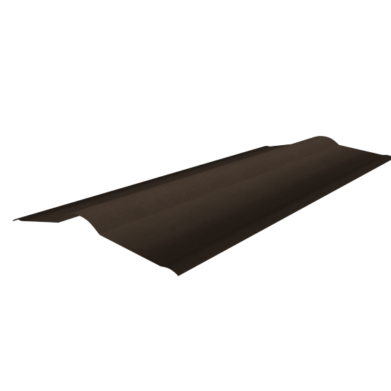 Конек коричневый, 1000*420 мм для черепицы Ондулин