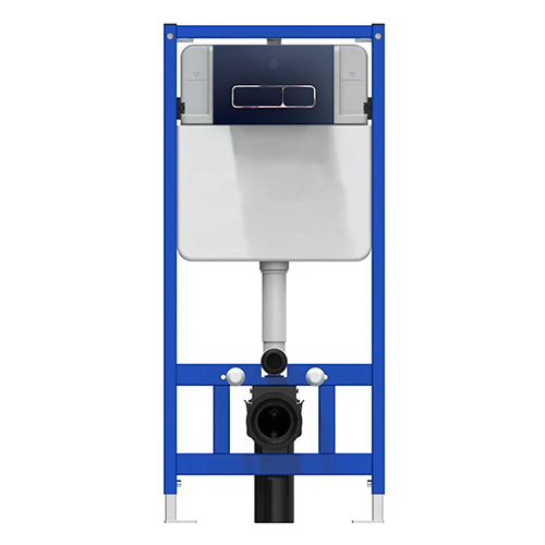 Система инсталляции "FM-8609" для подвесного унитаза, механическая, с кнопкой "D Black", черный матовый