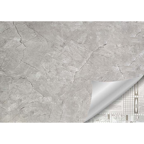 Пленка самоклеящаяся "Мрамор", серый, 0,45м*8,0м (20), D&B, M0078