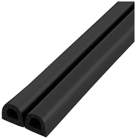 Уплотнитель двойной, "D" самоклеющийся, 9*7,5мм