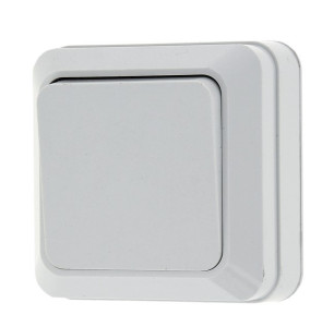 Выключатель 1-кл. "Aktiv Electro", накладной, белый, 1/10/200, 1021