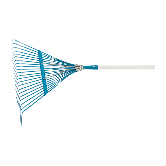 Грабли веерные стальные усиленные с деревянным черенком