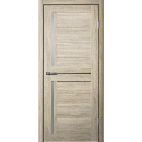Дверное полотно "202", 600*2000*38мм, Матовое стекло, "Ясень латте" ФлайДорс