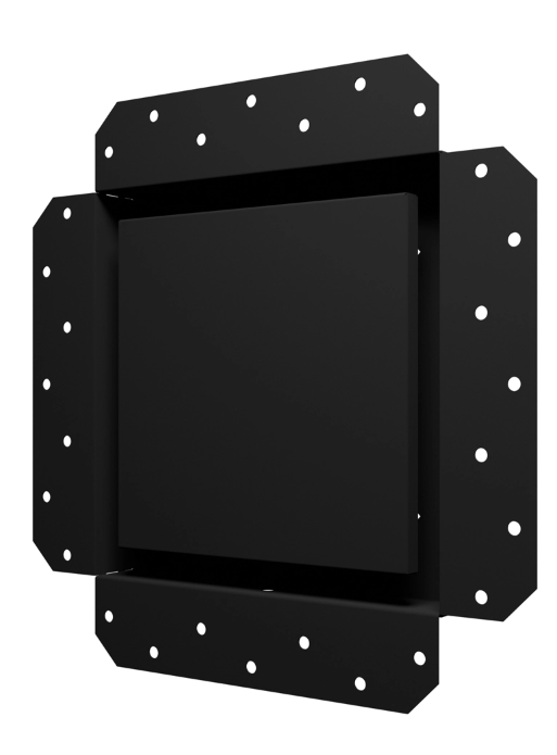 Решетка вентиляционная SGR 200х200 окраш.сталь Matt black ERA