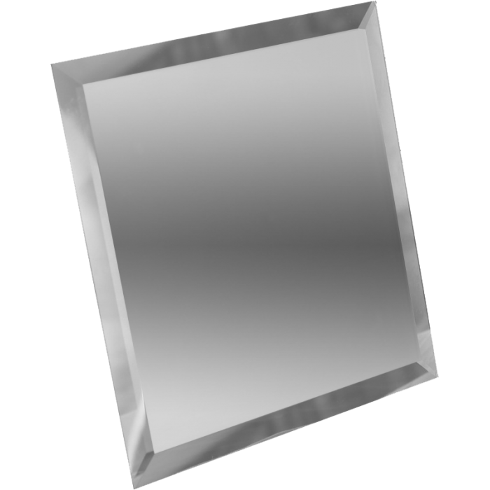 Плитка зеркальная  настенная квадратная &quot;ДСТ&quot; 200*200мм, с фацетом, серебрянная