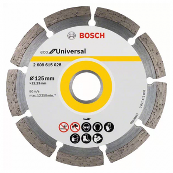 Диск "Bosch" отрезной алмазный 125*22,2мм "Eco Universal" сухая резка