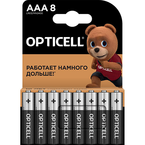 Эл.питания Opticell Basic LR03 (ААА) к-т 8шт 1/10