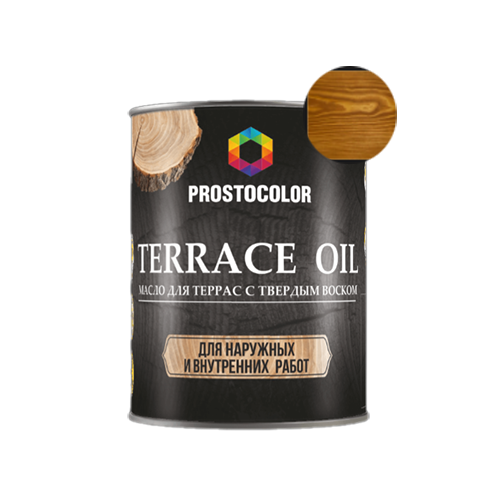 Масло для террас "PROSTOCOLOR", "Тик", 2,2л