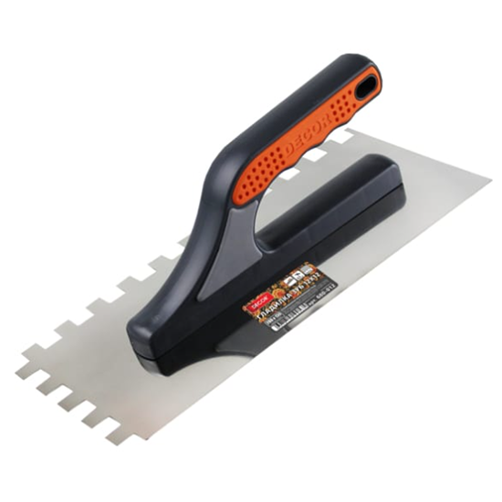 Гладилка Decor 280*130мм, квадратный зуб 4*4мм