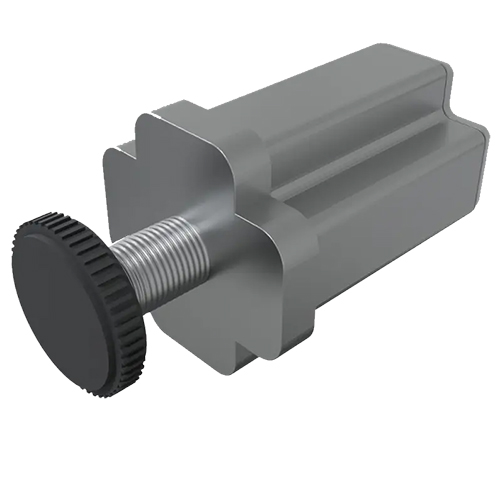 Ножка для профиля с регулируемой опорой