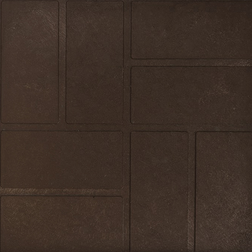 Плитка тротуарная полимерная  8 кирпичей 330х330х35  (коричневая) 4кг., 1п-150шт.