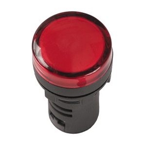 Лампа AD22DS(LED), матрица d22мм красная, 12В AC/DC "ИЭК"