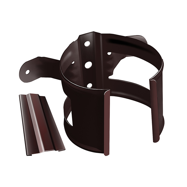 Металлический кронштейн трубы на дерево "Шоколад" "Grand Line" d=90