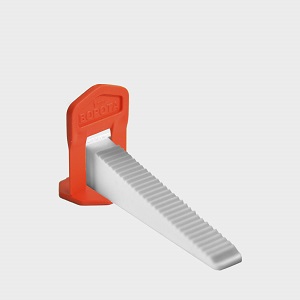 Система выравнивания плитки "Decor", 1,0мм, набор в пакете "Зажим Ворота 40шт+Клин 40шт"