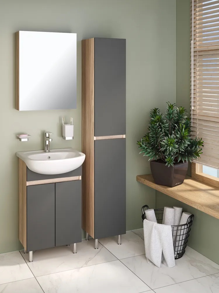 Пенал "Лада 30", 300*294*1700мм, графит, лиственница