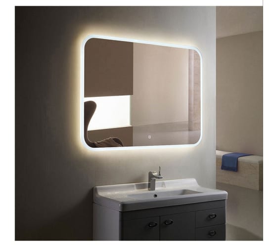 Зеркало "Ева 80" 800*680мм, сенсорный выключатель