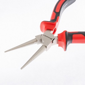 Круглогубцы "Matrix"  никелированные 160мм, двухкомпонентные рукоятки