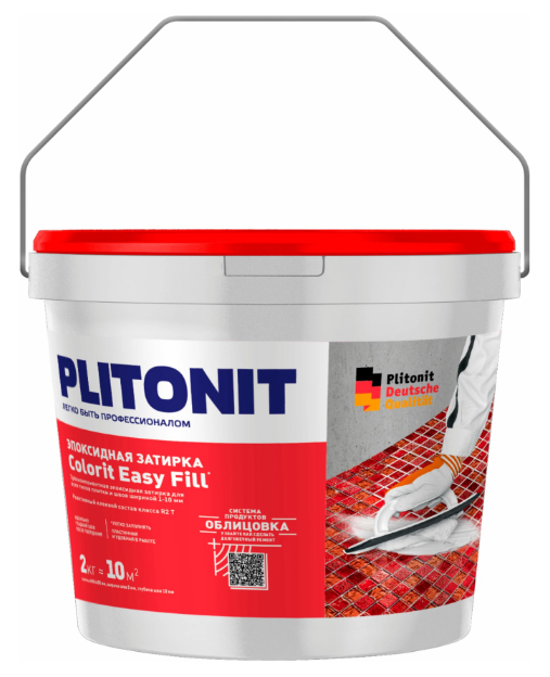 Затирка водоотталкивающая &quot;Плитонит Colorit EasyFill&quot;, 2кг, &quot;какао&quot; эпоксидная