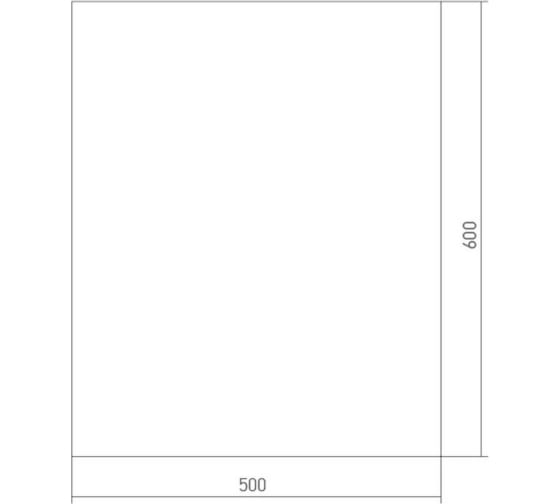 Зеркало "Прямоугольник" 500*600мм
