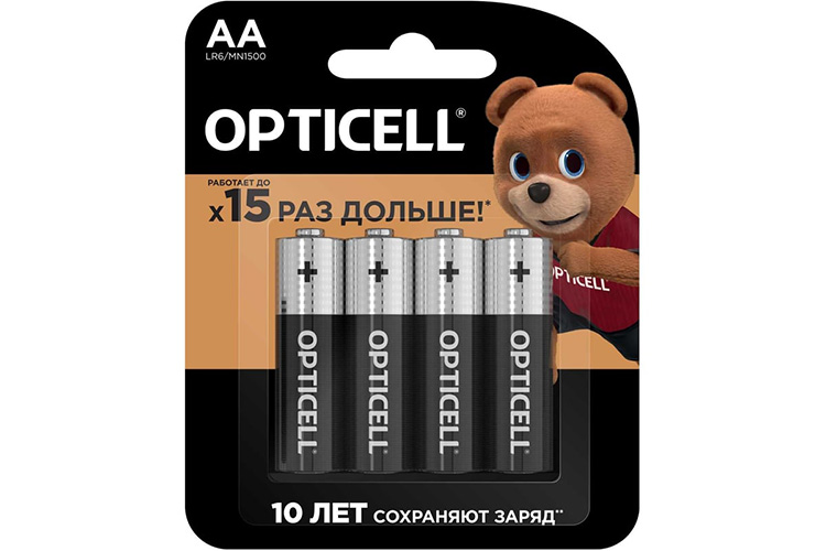 Эл.питания Opticell Basic LR6 (АА) к-т 4шт 1/12/48