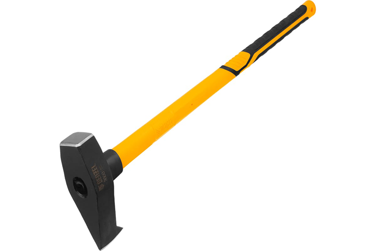 Колун-кувалда "Denzel" кованая 3000г, фиберглассовая рукоятка с TPR покрытием, 880мм