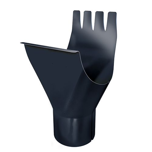 Металлическая воронка желоба "Мокрый асфальт" "Grand Line" d=125