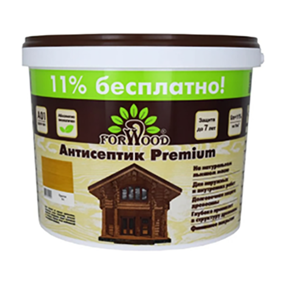 Антисептик деревозащитный декоративный "FORWOOD", 9л, "Орегон ВДПФ-1601"