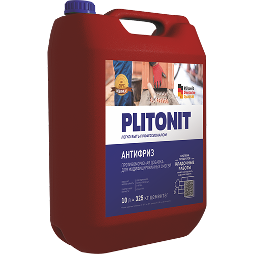Противоморозная добавка для растворов "Плитонит Антифриз", 10л