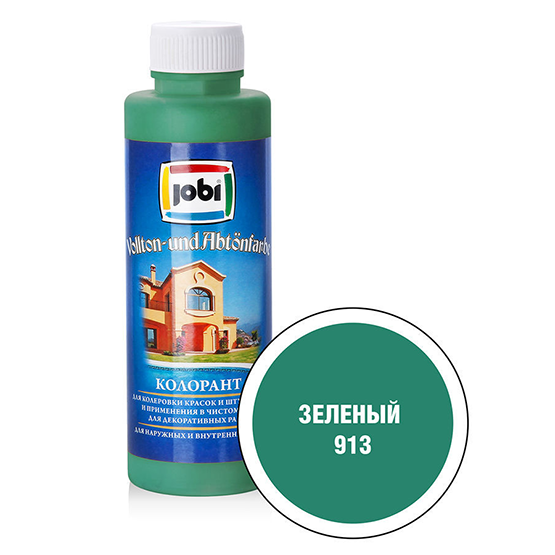 Краска колеровочная &quot;Jobi&quot;, 0,5л, &quot;Зелёный&quot;