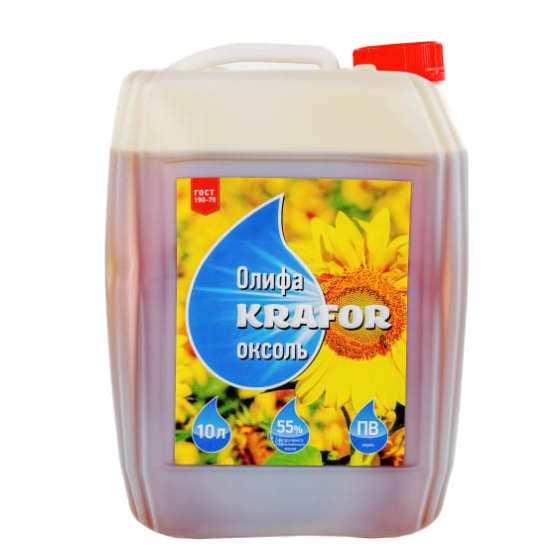 Олифа "KRAFOR", марка "Оксоль", 10л