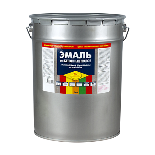 Эмаль для бетонных полов серая "НОВБЫТХИМ", 20л