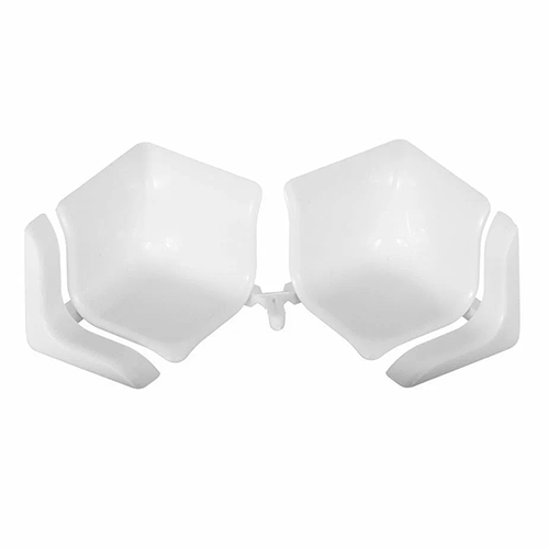 Набор комплектующих для универсального бордюра "Идеал"  "Белый глянец"/ набор