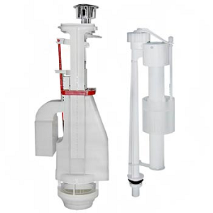 Арматура для бачка с кнопкой, нижний подвод