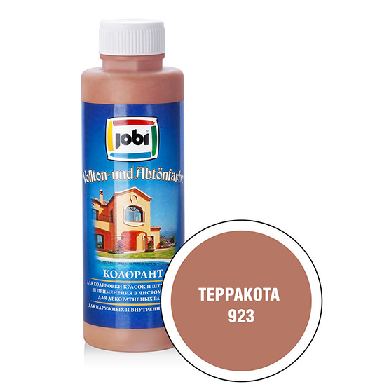Краска колеровочная "Jobi", 0,5л, "Терракота"
