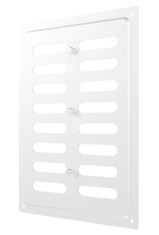 Решетка вентиляционная MER регулируемая 170х240 окраш.сталь White ERA