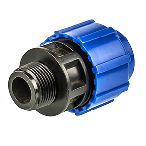 Муфта для трубы ПЭ с наружней резьбой 25*3/4н