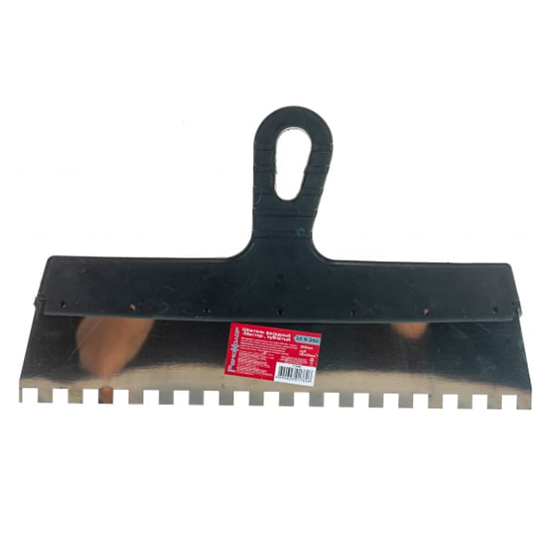 Зубчатый шпатель, 10*10мм, 350мм, Decor, Россия