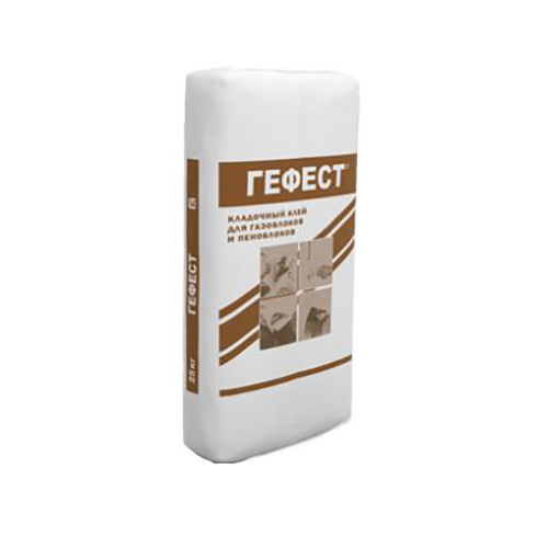 Клей кладочный "Гефест газоблок зимний" 25кг