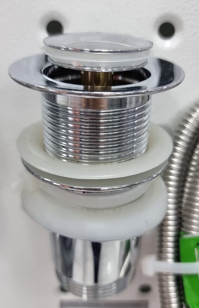 Донный клапан автоматический, клик-клак, 1.1/4, без перелива, с малой заглушкой, A394