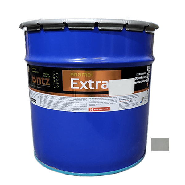 Эмаль светло-серая ПФ-115 ГОСТ "Бриц", 20кг
