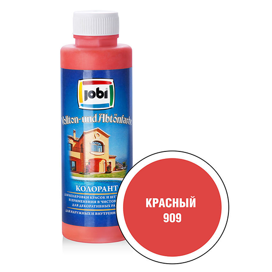 Краска колеровочная &quot;Jobi&quot;, 0,5л, &quot;Красный&quot;