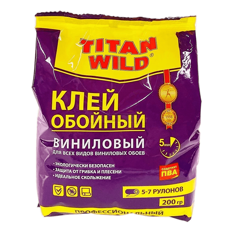 Клей обойный "Titan Wild винил", 200г